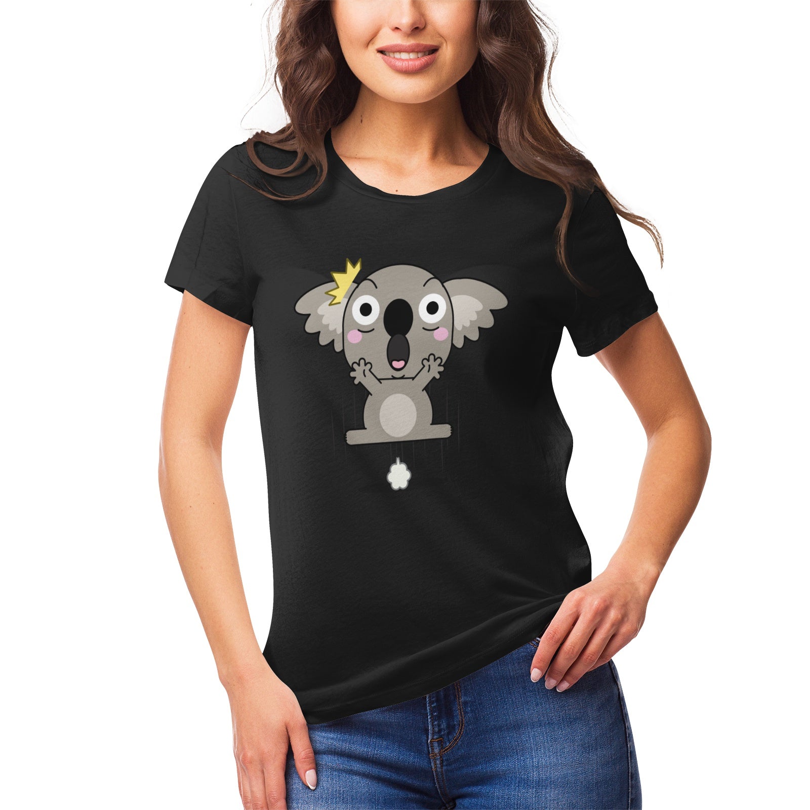 Koala Serie 17 Women's Ultrasoft Pima Cotton T‑shirt - DromedarShop.com Online Boutique