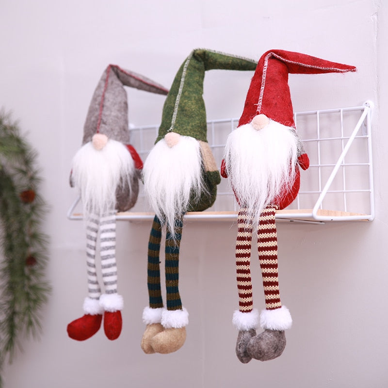Nordic Plush Dwarf Ornaments Christmas Present Santa Claus Dolls DromedarShop.com Online Boutique