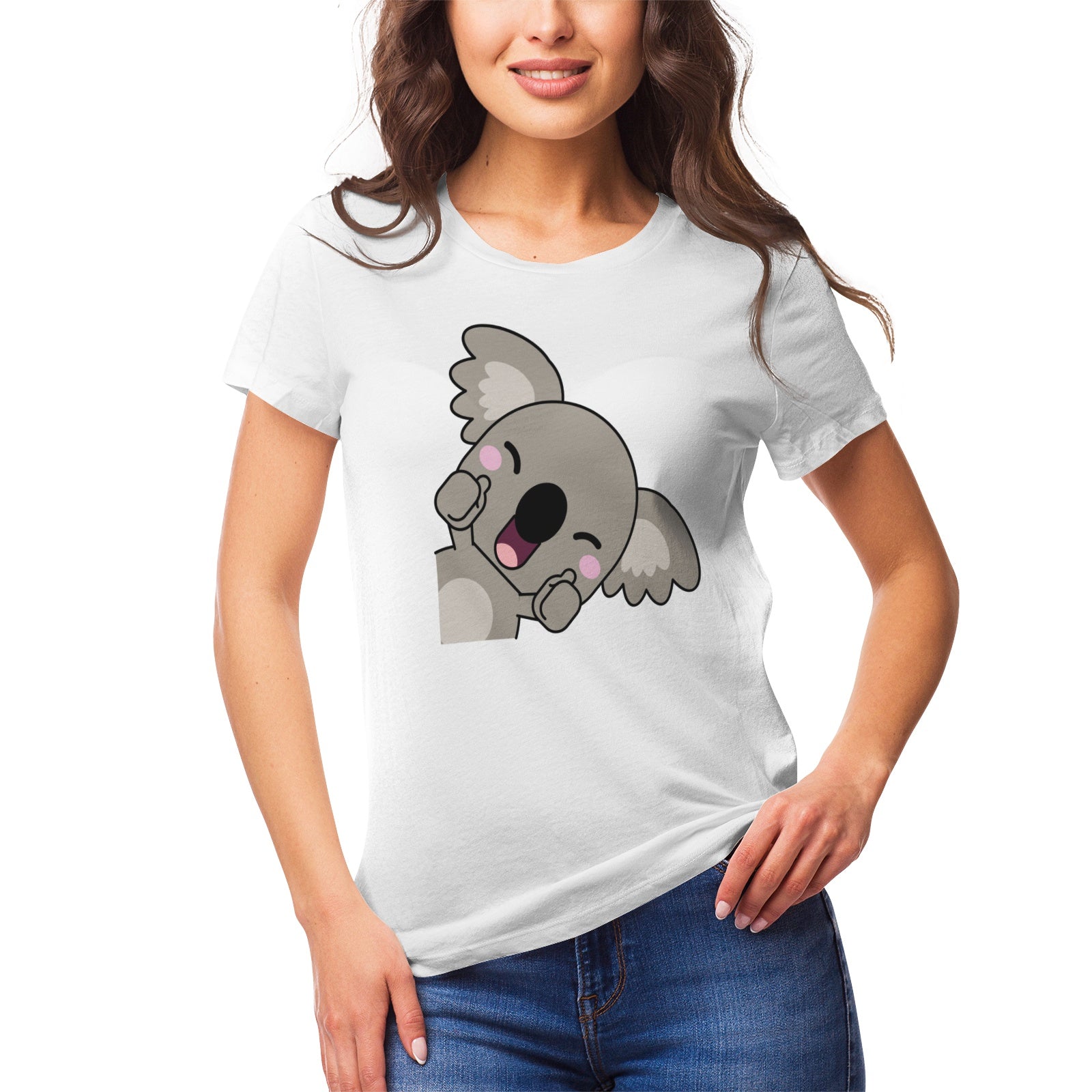 Koala Serie 3 Women's Ultrasoft Pima Cotton T‑shirt - DromedarShop.com Online Boutique