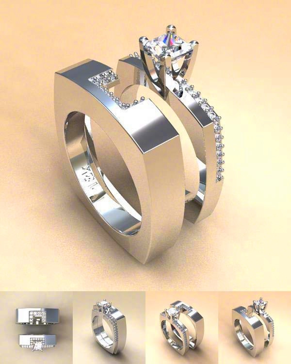 Zircon Stone Ring Set DromedarShop.com Online Boutique