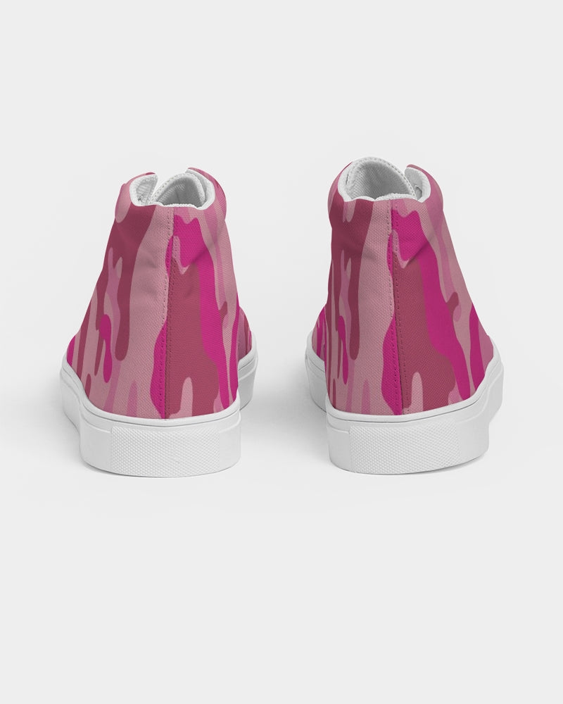Pink  3 Color Camouflage Women's High-top Canvas Shoe DromedarShop.com Online Boutique