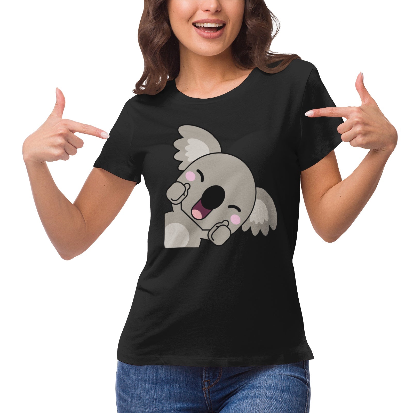 Koala Serie 3 Women's Ultrasoft Pima Cotton T‑shirt - DromedarShop.com Online Boutique