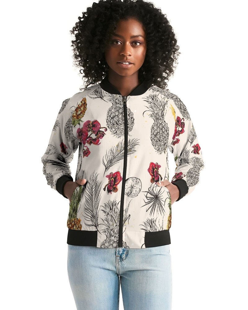 Pineapple Women's Bomber Jacket DromedarShop.com Online Boutique