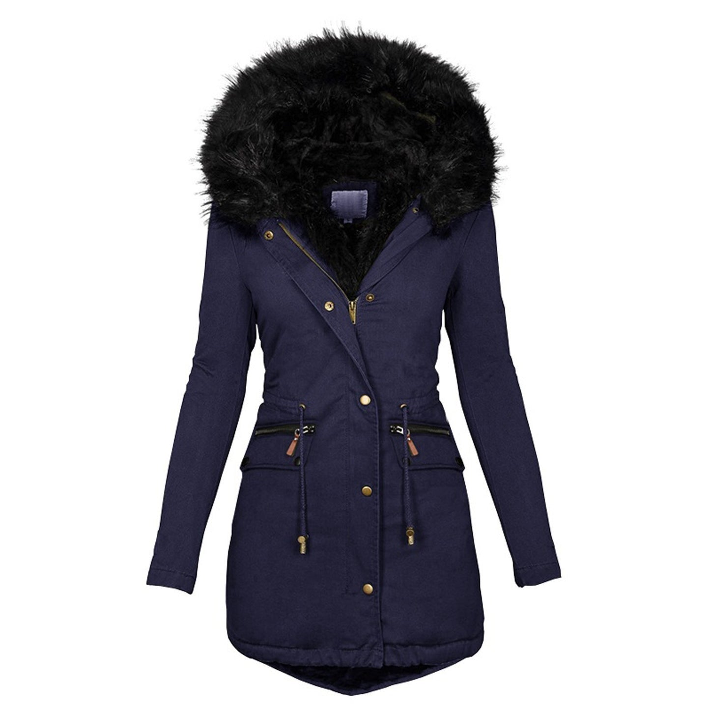 Fashion Solid Women Casual Winter Slim Coat DromedarShop.com Online Boutique