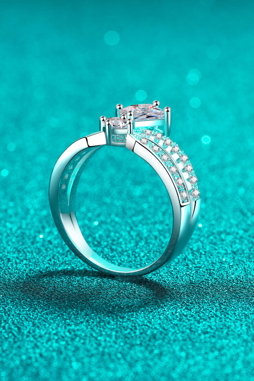 925 Sterling Silver Moissanite Crown Ring - DromedarShop.com Online Boutique