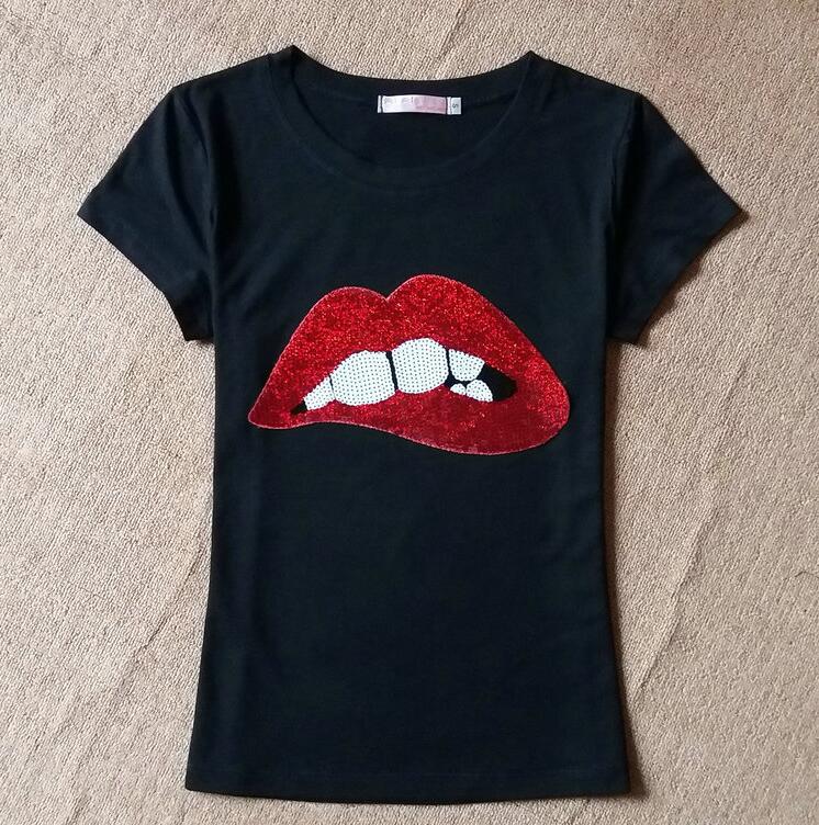 Women Lips T-shirt DromedarShop.com Online Boutique