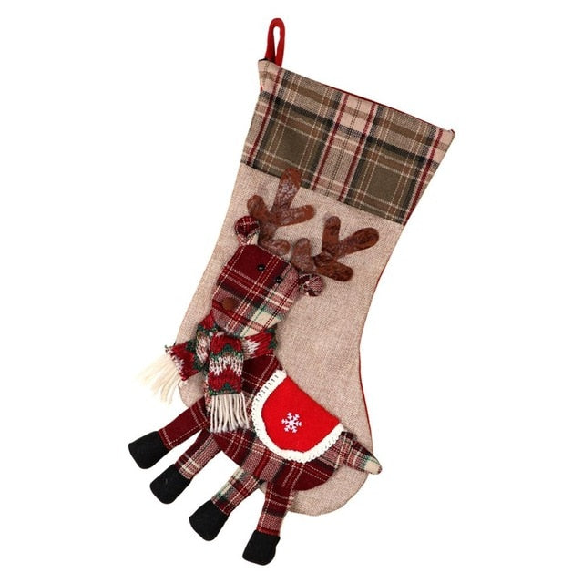 Christmas Gift Santa Claus Sock Bags DromedarShop.com Online Boutique