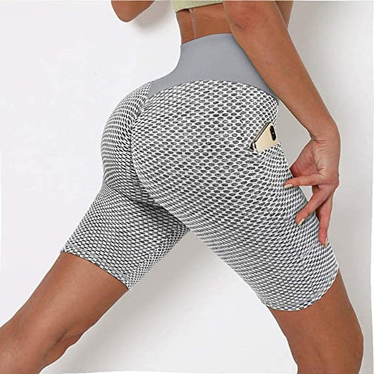 Women's Sports High Waist Shorts Pockets Leggings DromedarShop.com Online Boutique