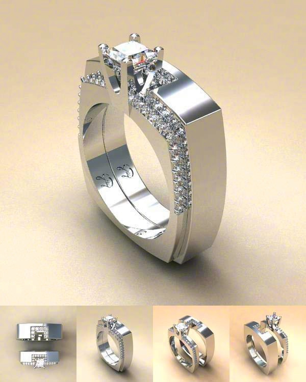 Zircon Stone Ring Set DromedarShop.com Online Boutique