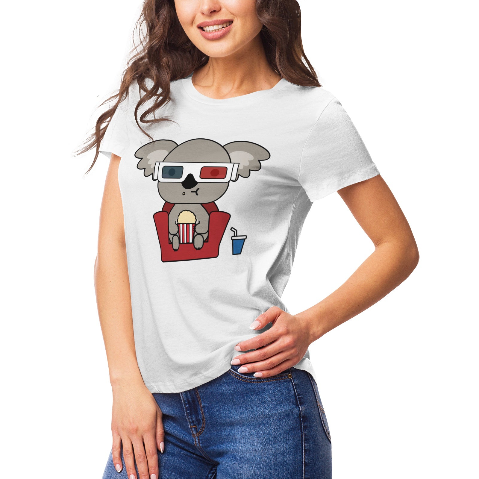 Koala Serie 9 Women's Ultrasoft Pima Cotton T‑shirt - DromedarShop.com Online Boutique