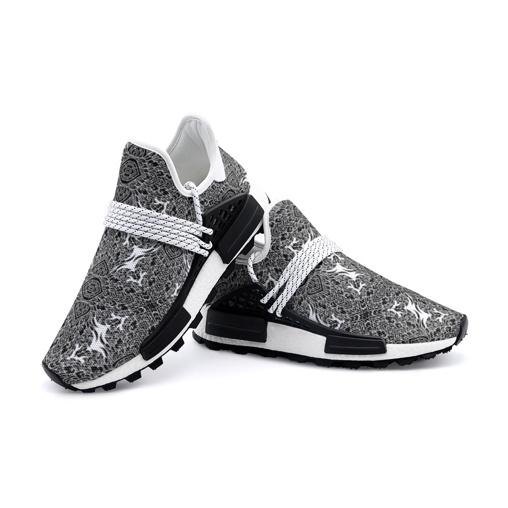 Thai Psychedelic Black & White Unisex Lightweight Sneaker S-1 - DromedarShop.com Online Boutique