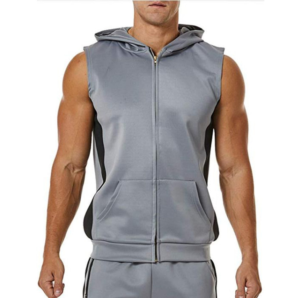 Men Zipper Sports Hooded Shirt - DromedarShop.com Online Boutique