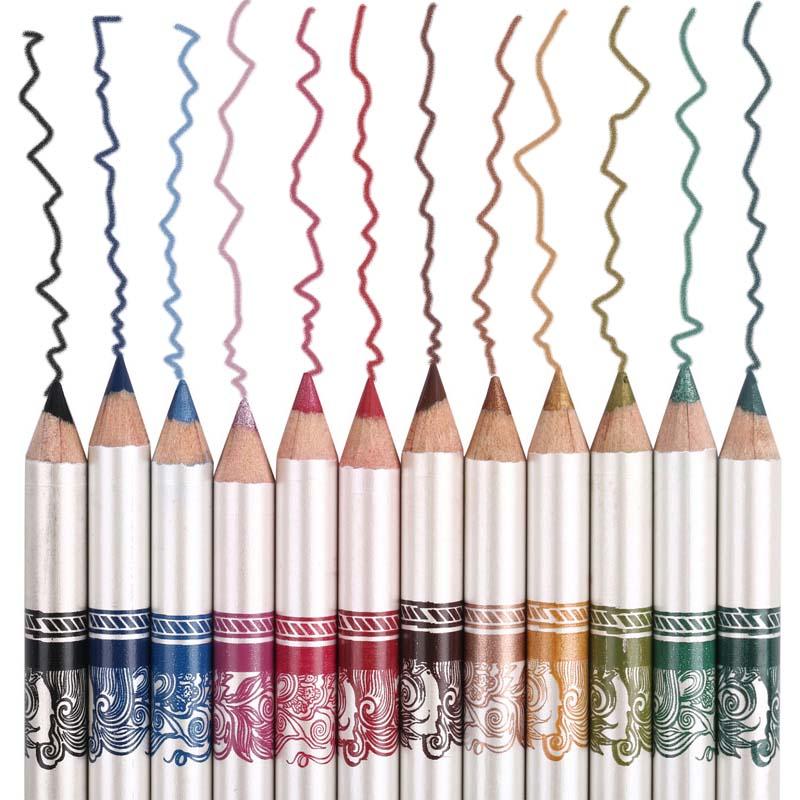 12PCS of 2 in 1,  Eye Liner Lip Pencil,  Long-lasting Waterproof DromedarShop.com Online Boutique