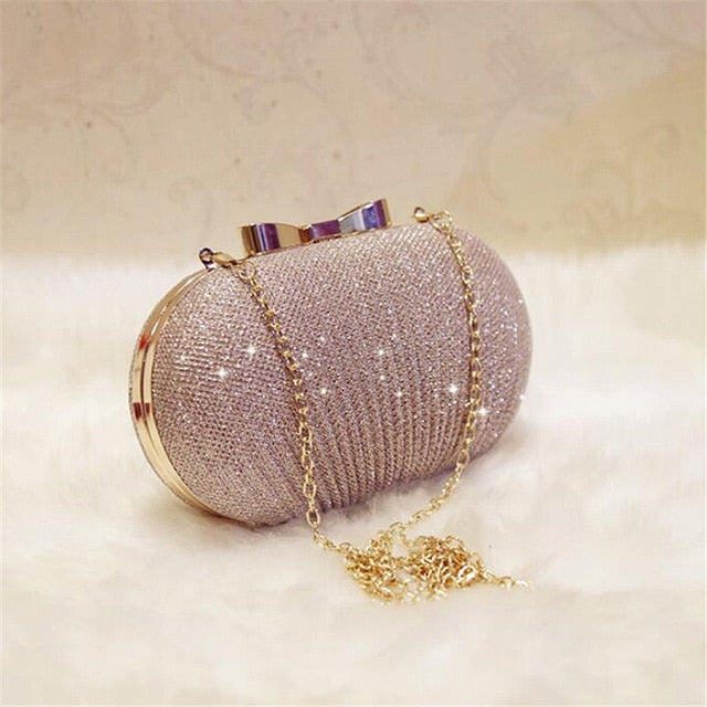 Golden Women Bags,  Wedding Shiny Handbags DromedarShop.com Online Boutique