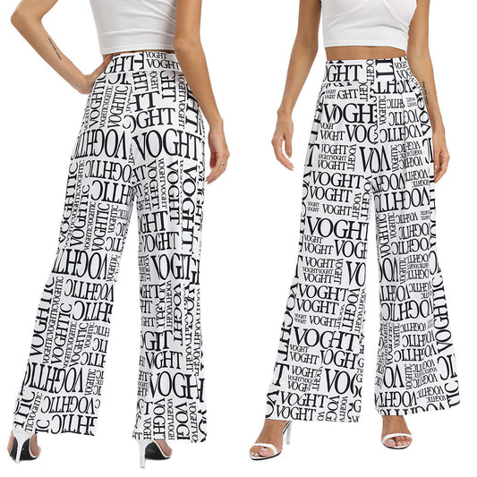 Women's  Letter Print Pants - DromedarShop.com Online Boutique