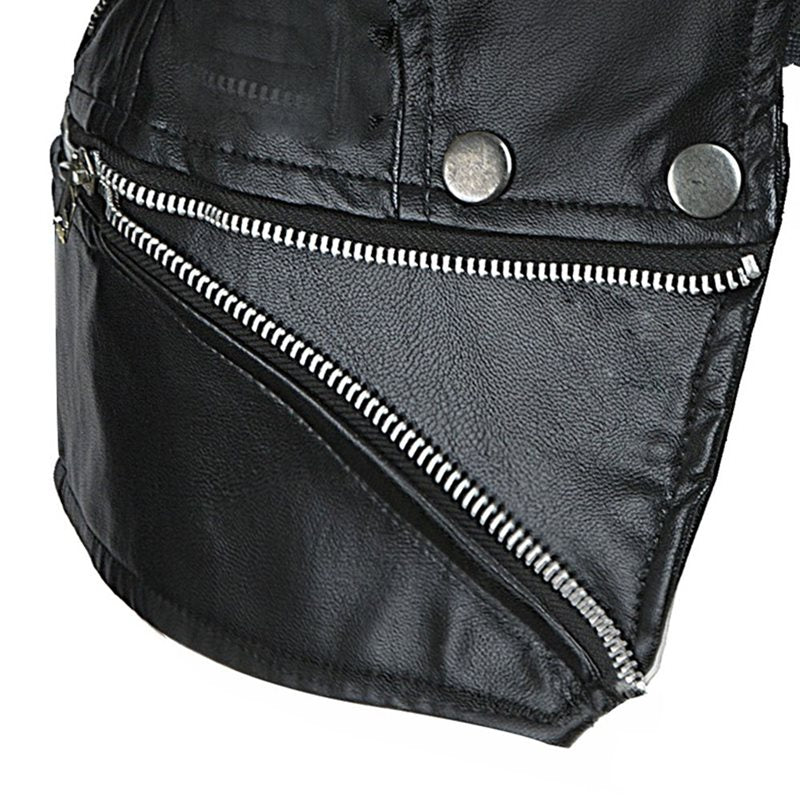 Women Black Faux Leather Jackets - DromedarShop.com Online Boutique