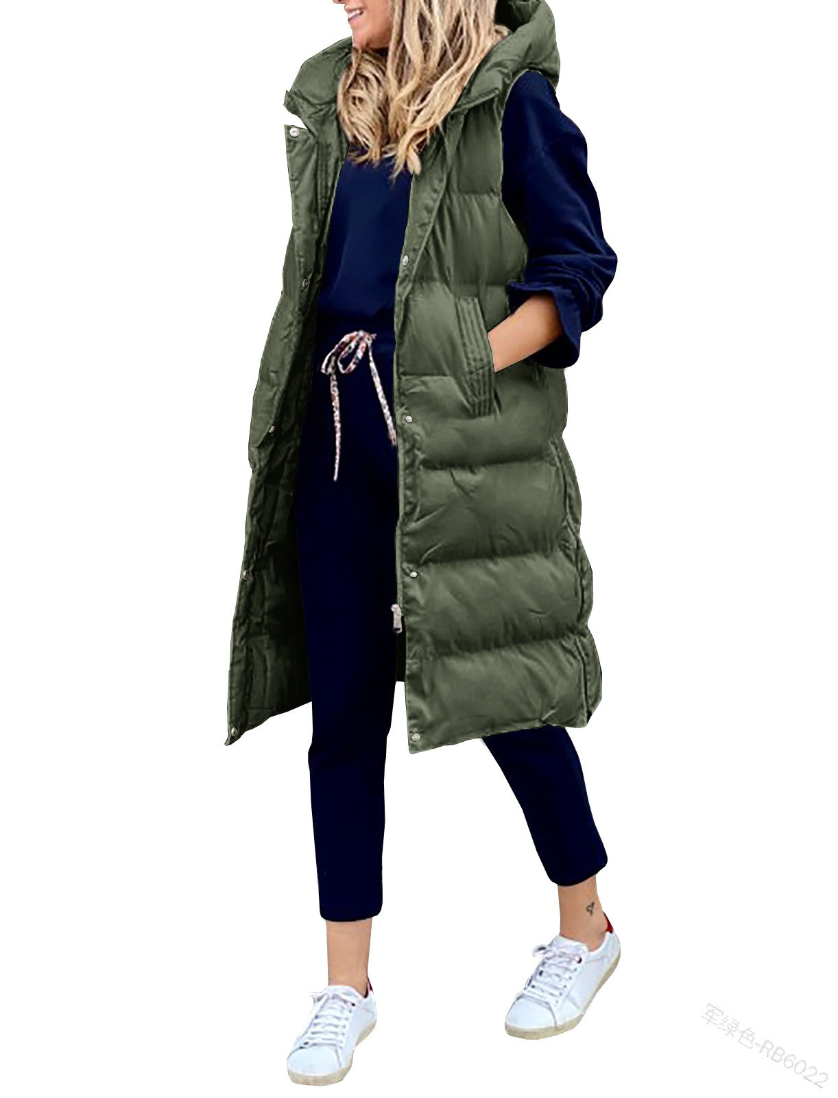 Solid Hooded Long Vest Coat for Women - DromedarShop.com Online Boutique