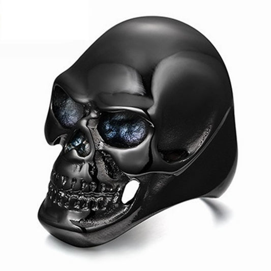 Punk Black Skull Ring For Man DromedarShop.com Online Boutique