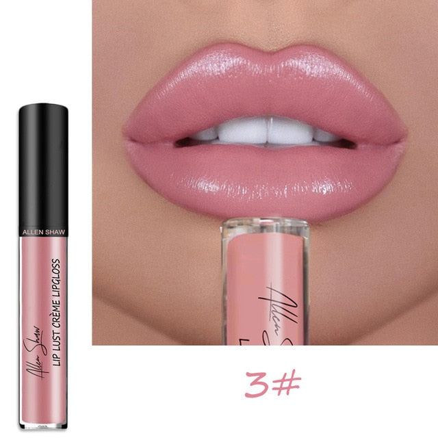 Nude Shiny  Glitter Shimmer Moisturizing Lip Gloss Lipstick DromedarShop.com Online Boutique