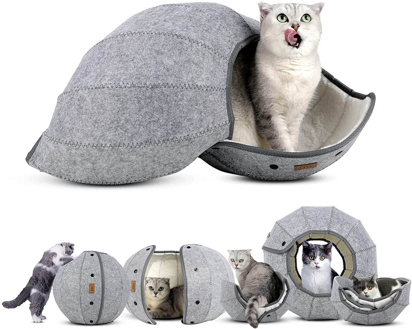 Foldable Breathable Pet Bed Cat Kennel Cave Tunnel Semi-Enclosed Creative Cat Mat Cat And Dog Supplies DromedarShop.com Online Boutique