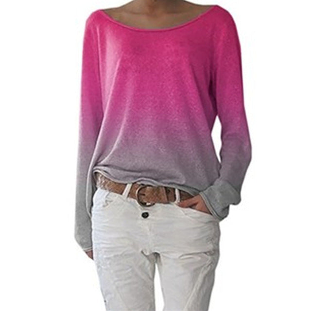 Women Fashion Long Sleeve T-Shirt DromedarShop.com Online Boutique