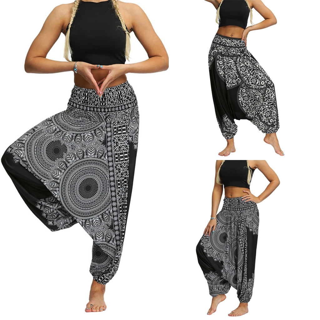 Women's Pants Casual Loose Yoga Trousers Baggy Vintage Boho Pants DromedarShop.com Online Boutique