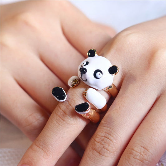 Creative Panda Ring Set DromedarShop.com Online Boutique