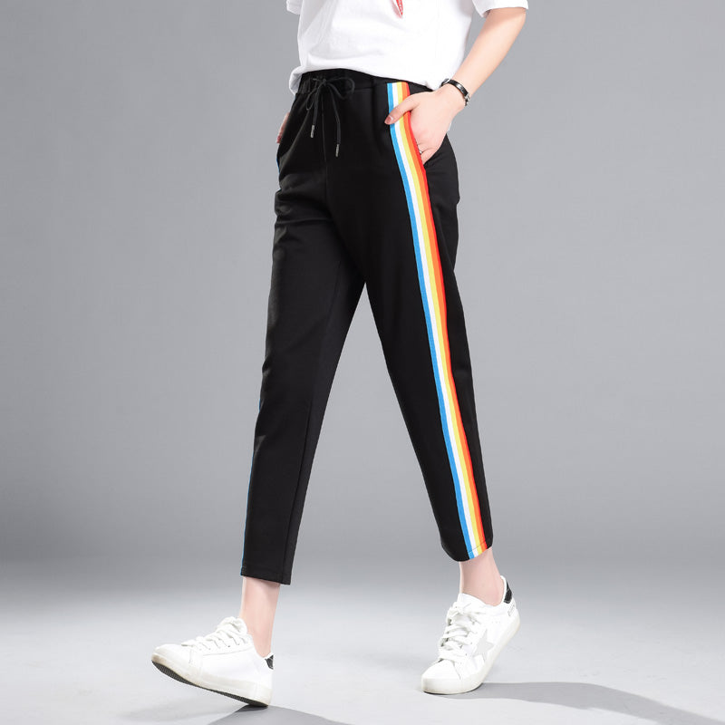 Women Sweatpants Sportswear Rainbow Pants - DromedarShop.com Online Boutique