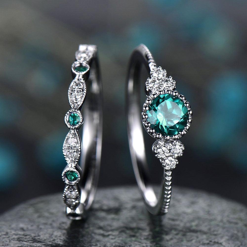 2Pcs/Set Luxury Crystal Rings For Women DromedarShop.com Online Boutique