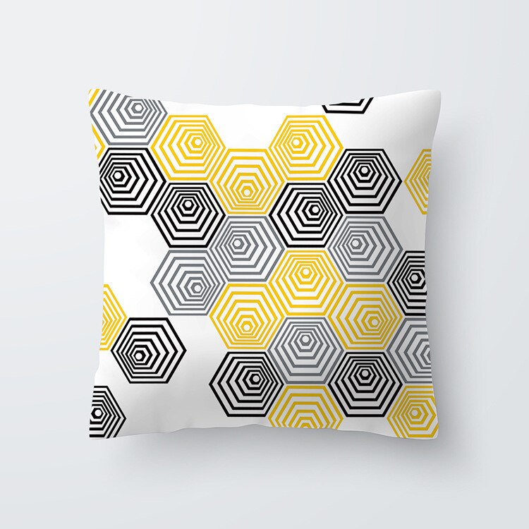 Yellow Line-Throw Pillow Cover-Home Decor Collection DromedarShop.com Online Boutique