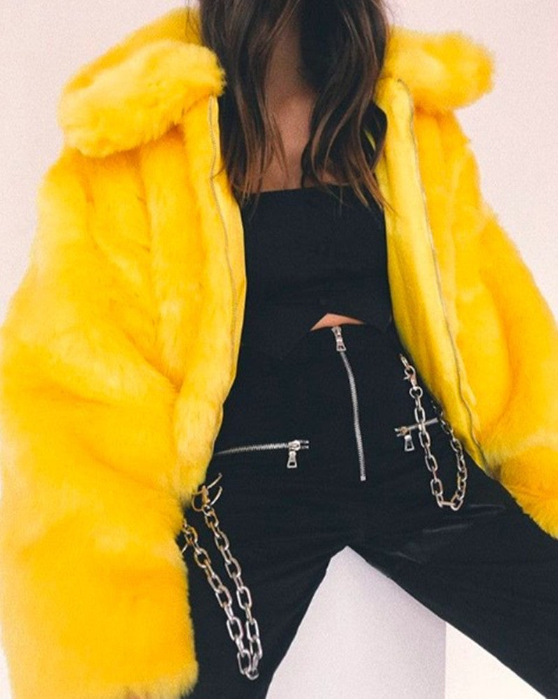 Faux Fur Coats Women Jackets DromedarShop.com Online Boutique