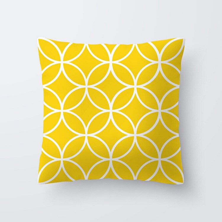 Yellow Line-Throw Pillow Cover-Home Decor Collection DromedarShop.com Online Boutique