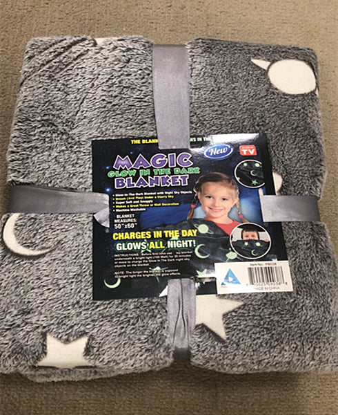 Magic glow in discount the dark blanket