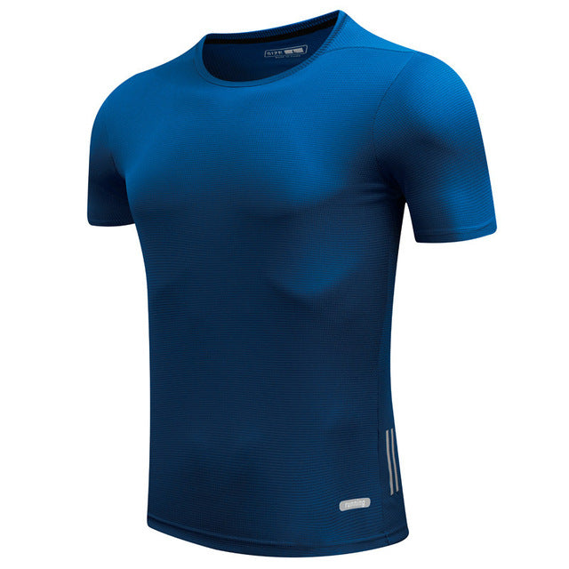 Men Quick Dry T-Shirts Running Slim Fit Tops Tees DromedarShop.com Online Boutique