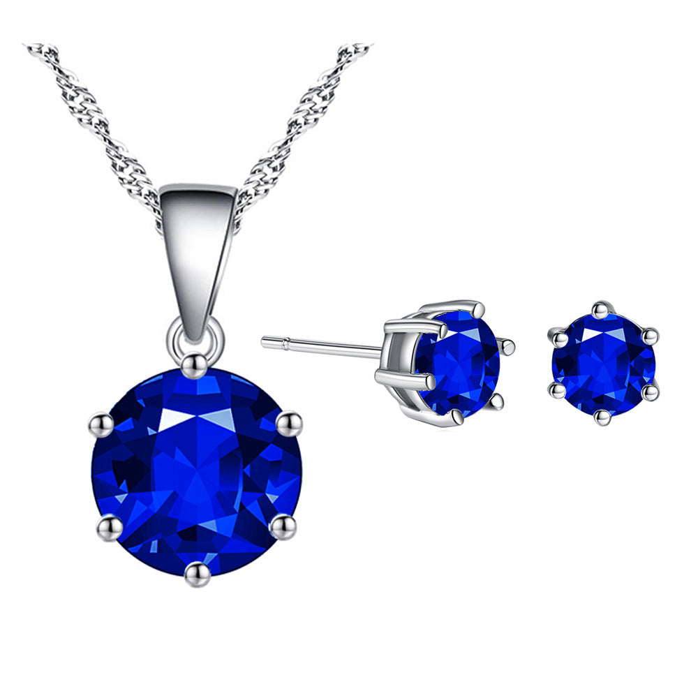Jewelry 925 Sterling Silver Earring Pendant Necklace Sets DromedarShop.com Online Boutique