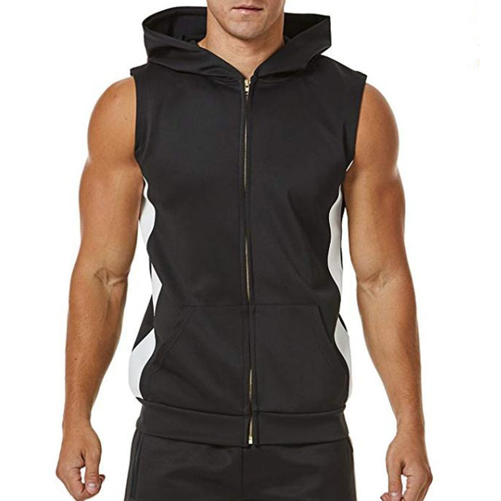 Men Zipper Sports Hooded Shirt - DromedarShop.com Online Boutique
