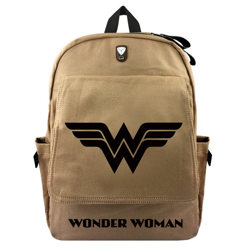 Wonder Woman Canvas Travel Backpack DromedarShop.com Online Boutique