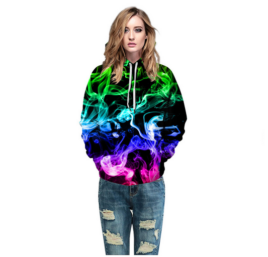 Star Forest Digital Print Trendy Hoodies DromedarShop.com Online Boutique