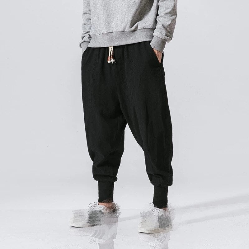 Men Solid Elastic Waist Streetwear Joggers Pants DromedarShop.com Online Boutique