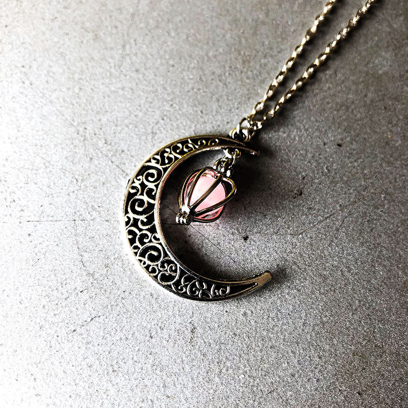 Moon Glowing Necklace DromedarShop.com Online Boutique