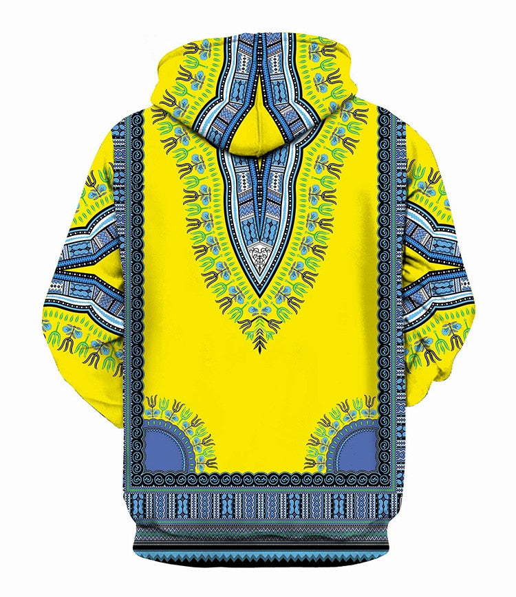 Men Women Fashion 3D African Dashiki Print Hoodies Sweatshirts - DromedarShop.com Online Boutique
