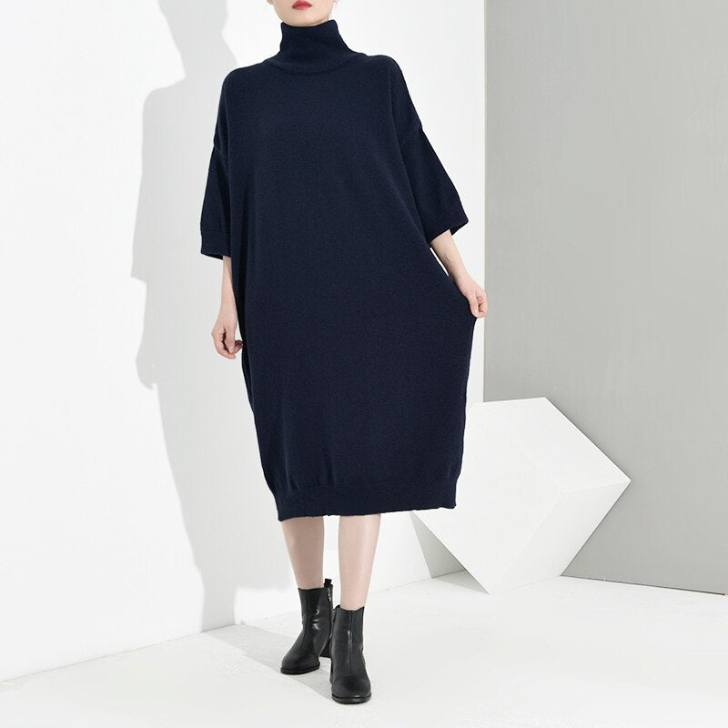 Women Long Big Size Knitting Dress DromedarShop.com Online Boutique