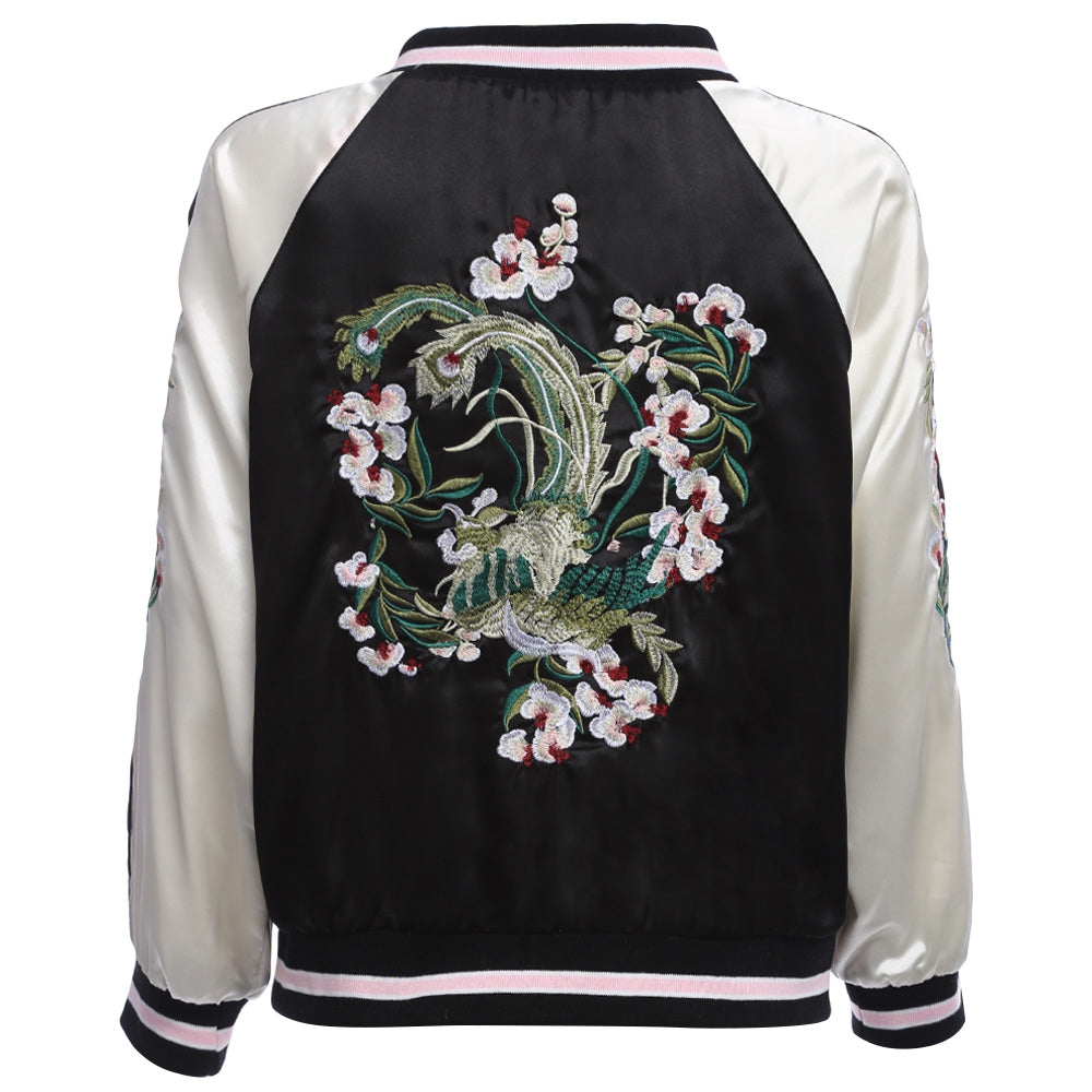 Women Embroidery Women Baseball Jacket - DromedarShop.com Online Boutique