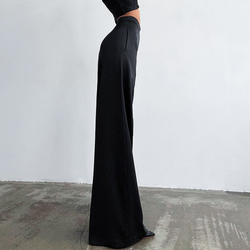 Women Black Elegant Pants - DromedarShop.com Online Boutique