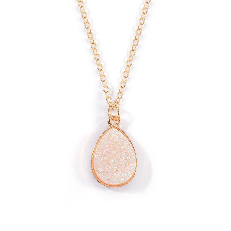Water Drop Crystal Pendant and Necklace - DromedarShop.com Online Boutique