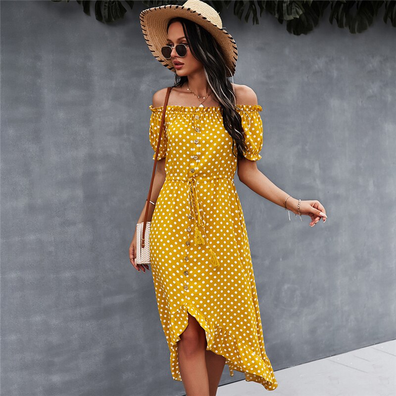 Ladies Vintage Maxi Summer Dress DromedarShop.com Online Boutique