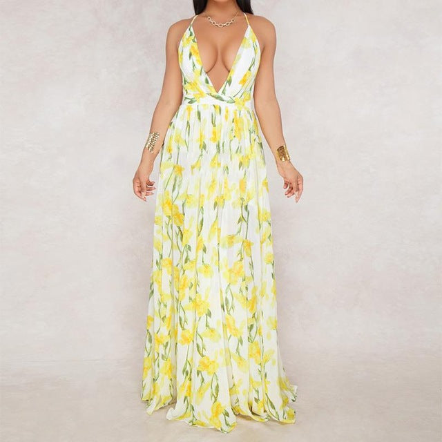 Maxi Boho Style Printed Women's Dress - DromedarShop.com Online Boutique