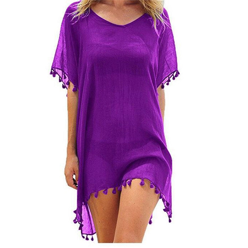 Women Chiffon Blouse Mini Beach Dress DromedarShop.com Online Boutique