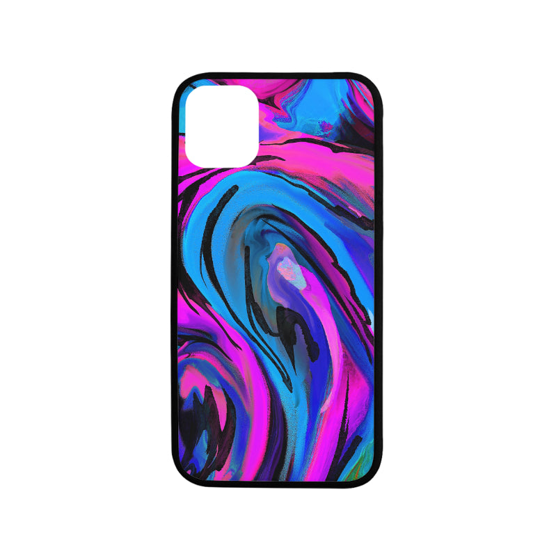 Rubber Case for iPhone 11 6.1" Aurora Borealis custom design DromedarShop.com Online Boutique