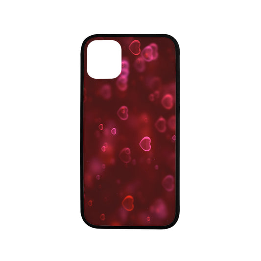 Rubber Case for iPhone 11 6.1" Red Heart custom design DromedarShop.com Online Boutique